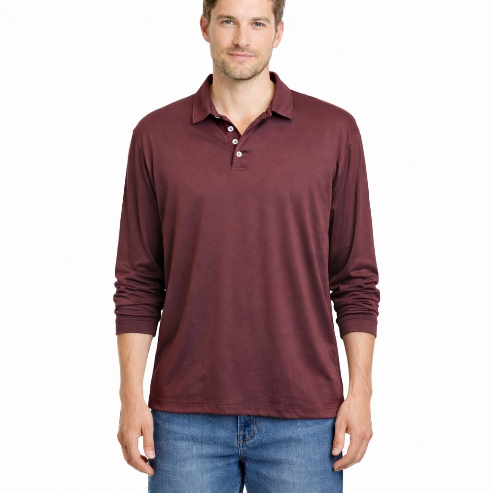 UntuckIt Shirt‎ Men's XL Long Sleeve Maroon Burgundy
